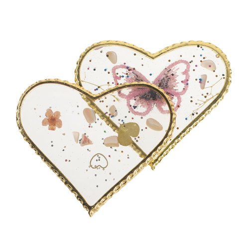 PLAFOPE 2pcs Gold Edge Manicure Palette Nail Gel Manicure Mixing Plate Mixing Color Board Mixed Color Palette Nail Art Painting Palette Nails Polish Palette Nails Polish Mixing Palette