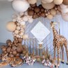 Brown Balloons Garland Arch Kit Double-Stuffed Nude Balloons Tan Coffee Brown Blush Neutral Balloons Jungle Theme Woodland Baby Shower Birthday Party Decorations