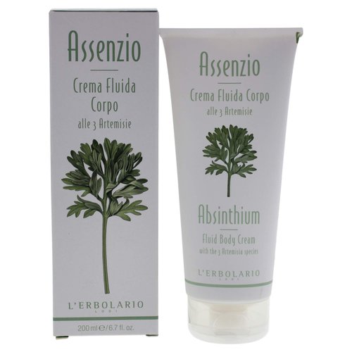 L’Erbolario Absinthium Fluid Body Cream - Anti-Aging Moisturizer for Dry Skin - Artemesia, Shea Butter, and Vitamin E - Light, Floral Scent - 6.7 oz