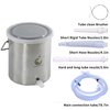 TopQuaFocus Stainless Steel Enema Bucket Kit for Colon Cleansing Reuseable Enema kit - Suitable for Coffee, Water and Gerson Therapy Oganic Home Coffee Enemas 2 Qt