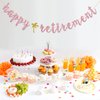 INNORU Happy Retirement Banner - Pink Glitter Welcome Back- Retired AF, Retirement Party Decorations for Women