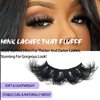 IFSOWDRA Dramatic Lashes Mink Long 20mm/25mm Mink False Strip Lashes Wispy Flase Eyelashes Natural Look D Curl Lashes Strips 3D/5D Volume Full Lashes Pack