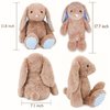 WEIGEDU Rabbit Bunny Stuffed Animals Plush Toys for Kids Boys Girls Birthday Bedtime Christmas Easter Gifts, 17.7 inches