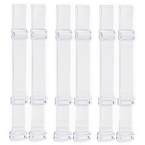 Invisible Bra Straps | 3 Pairs Clear Bra Straps Non-Slip Adjustable for Strapless Bra