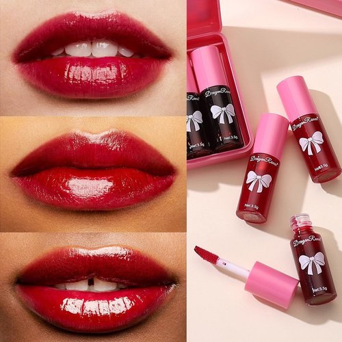 10 Colors Lip Tint, Color Tinted Lip Stain, Moisturizing Lip Balm Liquid Lipstick Makeup Hydrating Long Lasting Lip Gloss Multi-Use Lip Cheek Face Tint