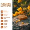 Simret Beauty Turmeric Soap Bar - Natural Face & Body Cleanser with Turmeric & Charcoal for Acne, Dark Spots, and Skin Brightening, Organic, Cruelty-Free, Sulfate-Free, 4.2 oz