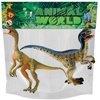 Gemini&Genius Velociraptor Compsognathus Dinosaur Toys, Dinosaur Action Figures with Moveable Jaw and Hands, Realistic Dinos Toys, Great Gift for Kids or Dino Lovers Collection and Display