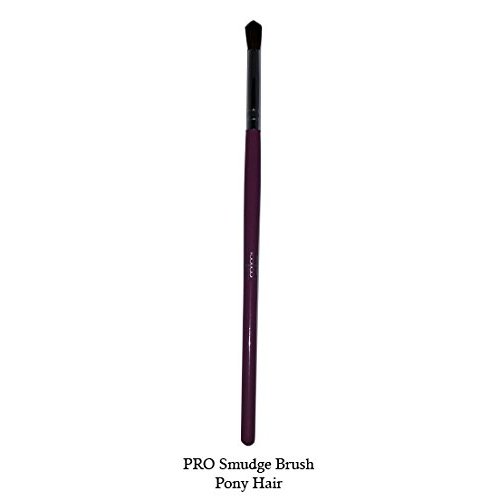 Tootloo Professional High PRO Smudge Brush Brown Pony Hair Bristles 6-1/2" Black Wooden Handle. For eye shadow, blush, powder, foundation, and lips. (Lavender)