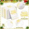 100Pcs Merry Christmas Napkins, Disposable Paper Napkins, Paper Cocktail Napkins Hand Towels for Christmas Dinner Winter Holiday Party Decorations and Supplies, 7.9 x 4.3 Inch