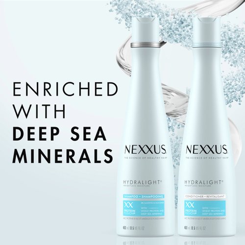 Nexxus Shampoo and Conditioner Hydra-Light 2 Count for Oily Hair Hair Care System Formulated With Proteinfusion Blend 13.5 oz