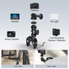 SMALLRIG Super Camera Clamp Mount, Double Ball Head Magic Arm Adapter, Fence/Desk/Tripod Mount for Monitor/Light/Camera, for Insta360, for Gopro 1138B