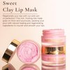 Sara Happ Pink Peppermint Lip Scrub & Sweet Clay Lip Mask Duo - Gently Exfoliates, Polishes, Revitalizes, Moisturizes, Rejuvenates, Conditions and Smooths Dry Lips, Vegan, 0.5 oz