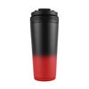 Ice Shaker 26 Oz Shaker Bottle, Stainless Steel Water Bottle and Protein Shaker, As Seen on Shark Tank, Reusable Stainless Steel Water Bottle, Gym Water Bottle, Red and Black