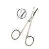 Baby Nail Scissors Round Probe Small Hair Scissors, Child Care Safety Blunt Stainless-Steel Beauty Facial Hair & Eyelashes Eyebrow trimming Scissors