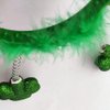 St. Patrick's Day Headband Top Hat Hair Bands Clover Shamrock Hairband Women Green Leprechaun Irish Day Headpiece Carnival Hair Hoop Holiday Cosplay Costume Cute Handmade Hair Accessories 4 Pack