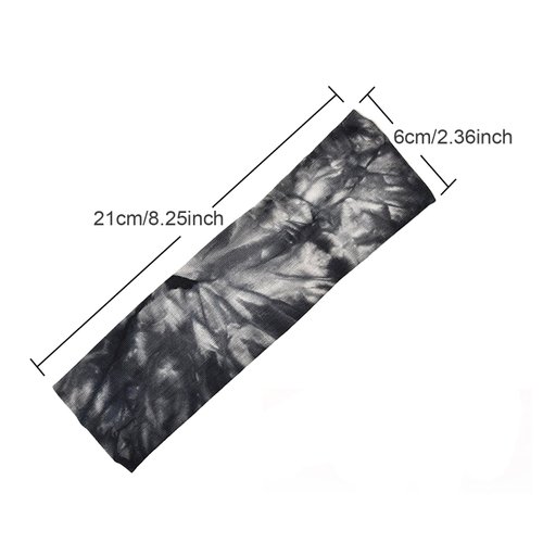 Tie Dye Headbands Stretch Headbands Elastic Yoga Hairband for Teens Girls Women Adults, Assorted Colors, 10 Pieces (Classic Colors)