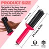 FERCAISH 2Pcs Styler for Curly Hair, Shaggy Curly Hair Styling Tool - Straightening Iron Curl Straightener, Hair Curling Roll Comb