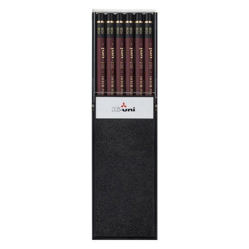 Uni Hi Wooden Pencil - 10B - Box of 12 (HU10B)