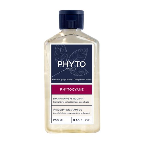 PHYTO|PHYTOCYANE - Thinning Hair Shampoo for Men & Women|Revitalizing Formula with Ginkgo Biloba B Vitamins & Rosemary | Promotes Thicker & Stronger Hair|250ml