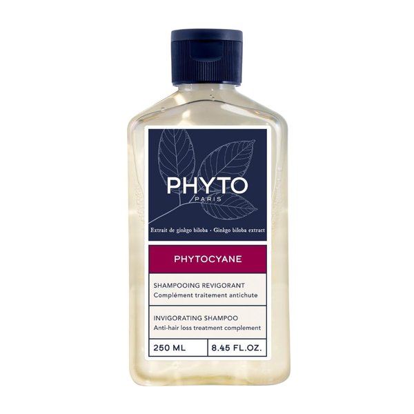 PHYTO|PHYTOCYANE - Thinning Hair Shampoo for Men & Women|Revitalizing Formula with Ginkgo Biloba B Vitamins & Rosemary | Promotes Thicker & Stronger Hair|250ml
