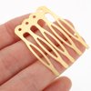 Luxshiny 50Pcs Hair Combs, 5 Teeth wedding veil hair combs Bridal Hair Comb Hair Side Comb for Fine Hair Women Girl DIY Bridal Hair Accessories
