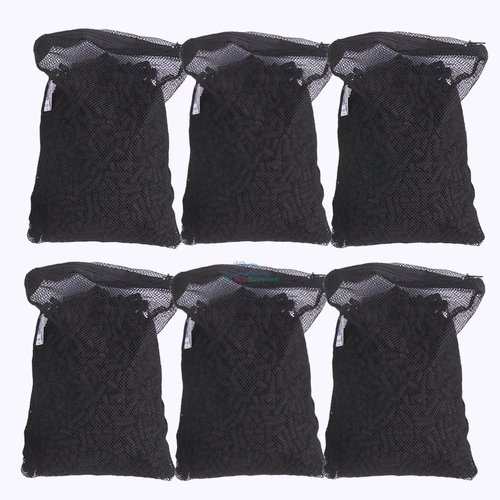 6 Lbs Activated Carbon Charcoal in 6 Media Bags Aquarium Fish Tank Pond Canister Pellets Air Filter