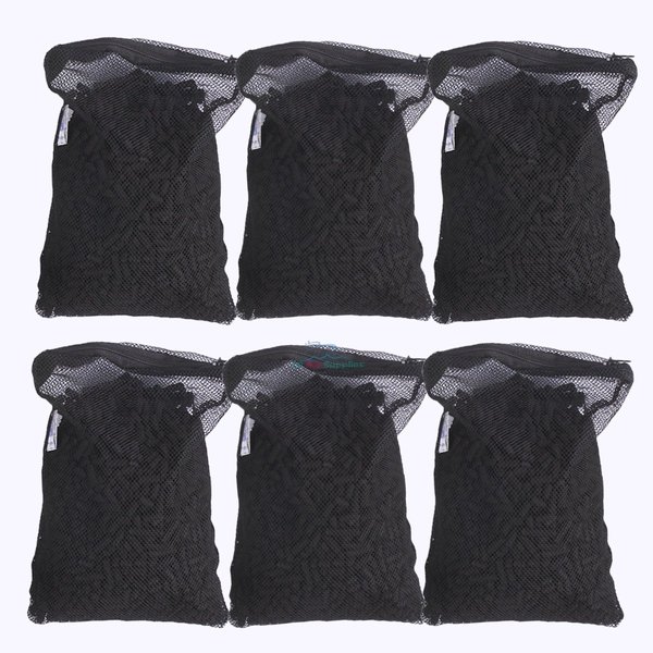 6 Lbs Activated Carbon Charcoal in 6 Media Bags Aquarium Fish Tank Pond Canister Pellets Air Filter