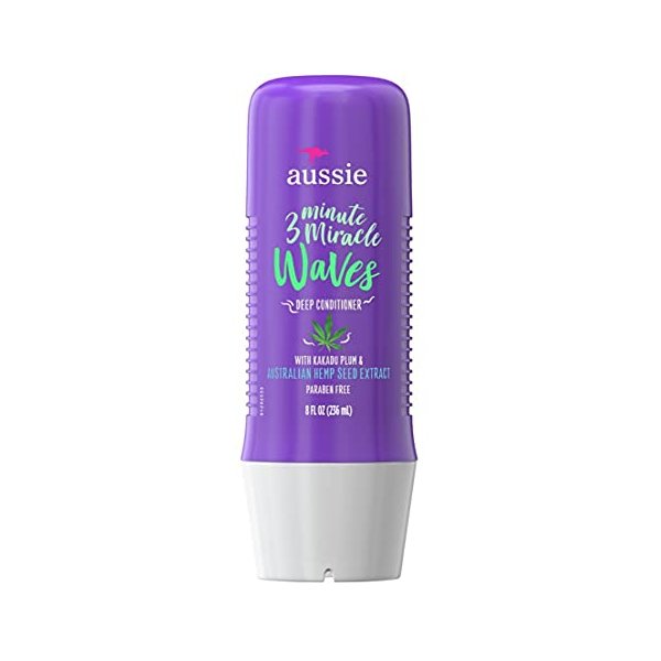 Aussie 3 Minute Miracle Waves Deep Conditioner 8 Ounce (236ml)