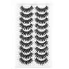 SYlashes False Eyelashes 16mm Faux Mink Lashes Fluffy Thick Crossed Soft Luxury Volume Fake Lashes 10 Pairs Pack