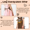 R HORSE Kid Apron and Chef Hat Set 2Pcs Adjustable Children Brown Chef Kitchen Apron, Dress up Role Play Chef Toy Cooking Baking Painting and Training Kits Kid Funny Cooking Birthday Gift for Kids