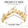 CLOACE Butterfly Crowns Gold Rhinestone Crown and Tiara Bride Wedding Headpiece for Women