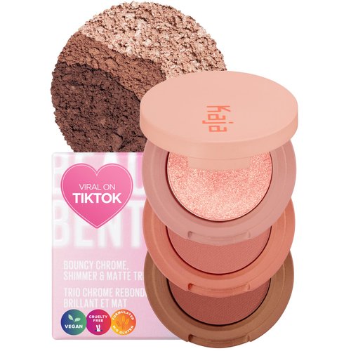 Kaja Beauty Bento Collection - Bouncy Eyeshadow Trio | 08 Chocolate Dahlia - neutral cocoa | 2019 Allure Best of Beauty Award, Beauty Bento | Cruelty free, K-Beauty Mini Palettes