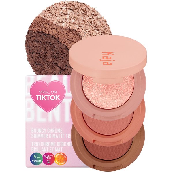 Kaja Beauty Bento Collection - Bouncy Eyeshadow Trio | 08 Chocolate Dahlia - neutral cocoa | 2019 Allure Best of Beauty Award, Beauty Bento | Cruelty free, K-Beauty Mini Palettes