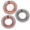 UUYYEO 6 Pcs Stretch Hair Comb Headbands Full Circle Spring Headband Flexible Plastic Circle Comb Hair Accessories for Women Girls