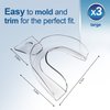 EZGO Teeth Whitening Trays, BPA Free Moldable Mouth Trays, Custom Fit, Comfortable, Trimmable Mouth Guard, Used on Teeth Grinding, Teeth Whitening, and Sports Campaign (3 Trays)