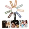 COHEALI Girls Hair Accessories 18 pcs Clamps Birthday Matte for Square Pin Girls Metal Clips Bobby Women Simple Accessories Girl Snap Barrettes Small Woman Hair Girl Hair Accessories