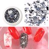 editTime 6 Wheels Mixed Sparkle Nail Art Rhinestones Diamonds Crystals Beads Artificial Pearls and Gold Silver Nail Studs Gems Metal Rivets Charms Hollow Moon Star Shaped (Micro Mini Stones kit)