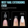 TOMICCA Short Coffin Nail Tips, 240Pcs Acrylic Half Cover Nail Tips, 12 Sizes No C Curve Full Matte Soft Gel Nail Tips, Nail Extension Tips for Beginner and Professional