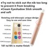 Go Ho Matte Eyeshadow Stick,Eyeshadow Pencil Crayon Brightener Stick, Waterproof Cream Eyeshadow Pen Smooth Easy To Color, 103# Putty