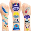 24 Sheets (144 PCS) Swimming Swim Team Temporary Tattoos Stickers, Swimming Swim Team Pool Sport Making Waves Party Favors Supplies Birthday Decorations Gifts for Swimmers Kids Teens Boys Girls