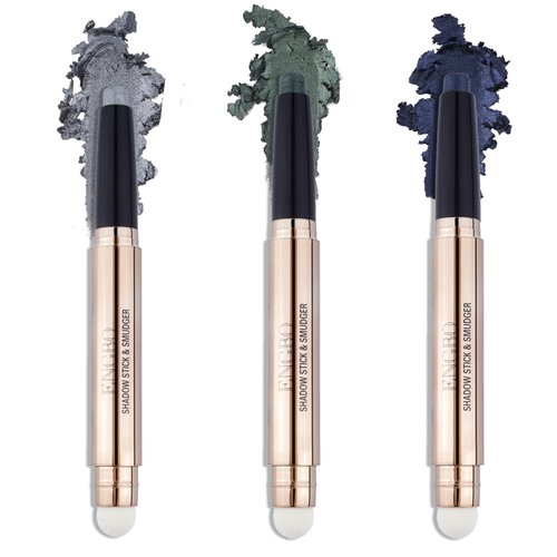 Enfuntins 3 Pcs Eyeshadow Stick, Cream Glitter Eyeshadow Pencil, Hypoallergenic Waterproof Long Lasting Eye Shadow Sticks with Soft Smudger, Smokey Eyeshadow Sets for Eye Makeup (#10#11#12)