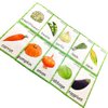 Set of Vegetables Flash Cards for Toddlers(20 pc) | Kids Learning Flashcard & Montessori Pocket Cards Toys | Perfect for Pre-K Decor Background Wall Stickers, Teacher/Autism Therapists Tools