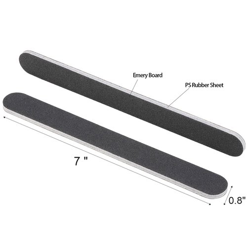 50 Pcs Nail Files for Acrylic Nails 100/180 Grit Double Sides Fingernail Files Professional Manicure Tools for Home Salon