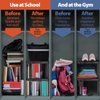 Piffny Locker Organizer Shelf， Adjustable Width and Height, Stackable, Ideal Locker shelf for School, Office, Gym Lockers, or Even Kitchen Cabinets & Under Sink Organization (Black)