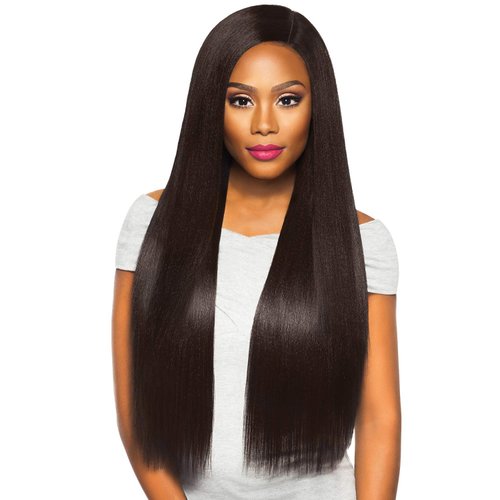 Outre Human Hair Blend Weave Premium Purple Pack Brazilian Boutique Virgin Volume Pessed 18", 20", 22"+Free Closure (NBLK)