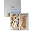 American West Beauty: Satin Pillowcase Set. Pillowcase for Hair. Silky Satin Set with Pillowcase, scrunchies and Headband. Light Pink. Standard Size Pillowcase. 4 Pieces. Gift Set.