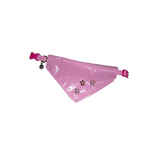 Orea - Small Dog Collar with removable Bandana - Color:Pink
