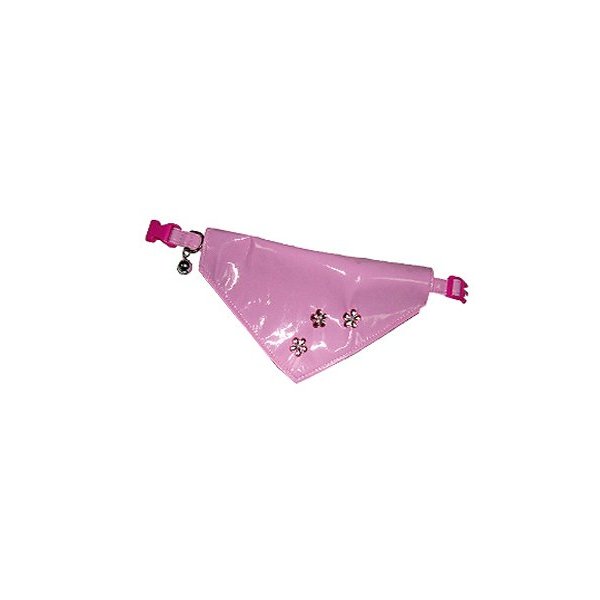 Orea - Small Dog Collar with removable Bandana - Color:Pink