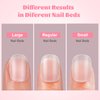 Extra Extra Short Round Gel Nail Tips, SINOKAME Extra Short Press on Fake Nails Clear Round, Full Matte No File Small Petite Child Size Nails for Nail Extension,600 Pcs 13 Sizes with Refills 4&5