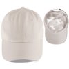 Leotruny Satin Lined Baseball Cap Combats Frizzy Hair Adjustable Dad Hat (C02-White)
